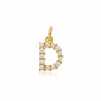 Gold Pearl D Charm