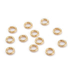 18k Gold Plated Stainless Steel 5mm Open Jump Rings