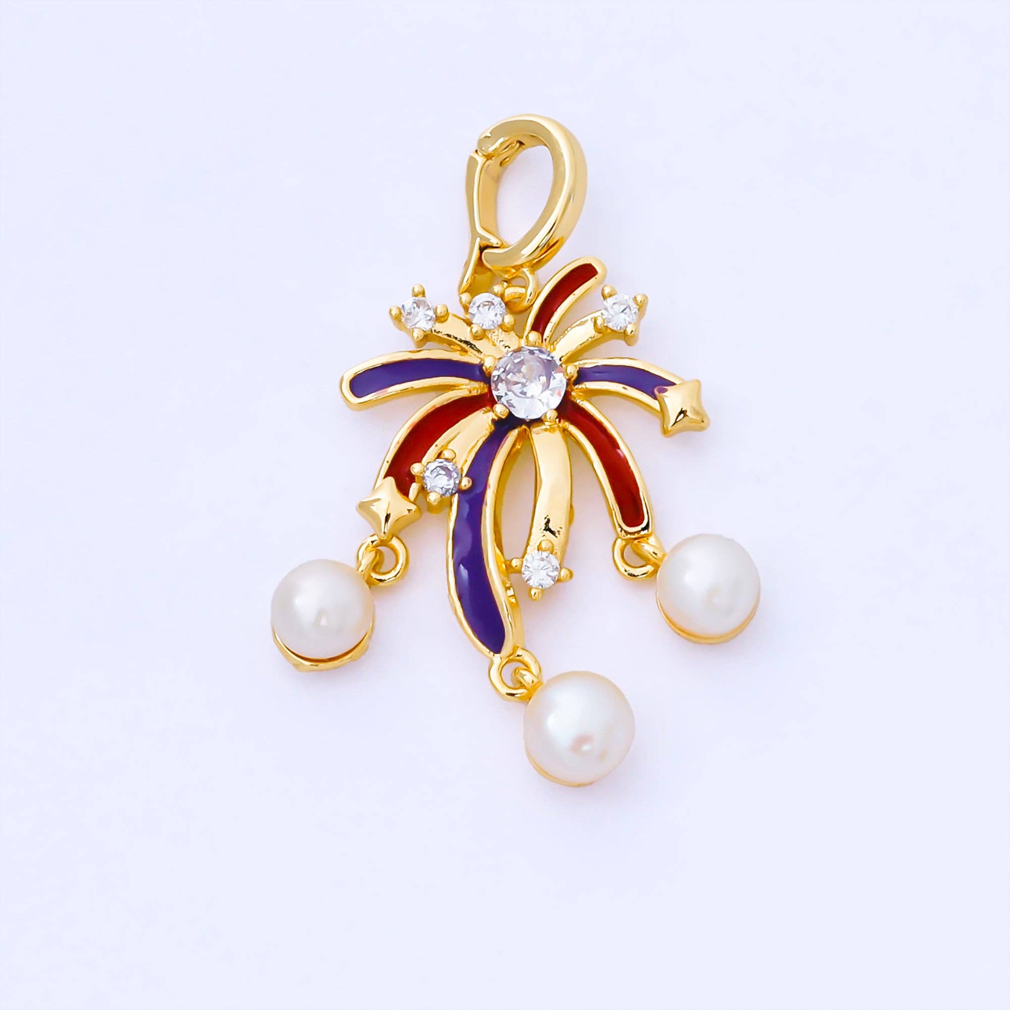 Pearl Fireworks Charm