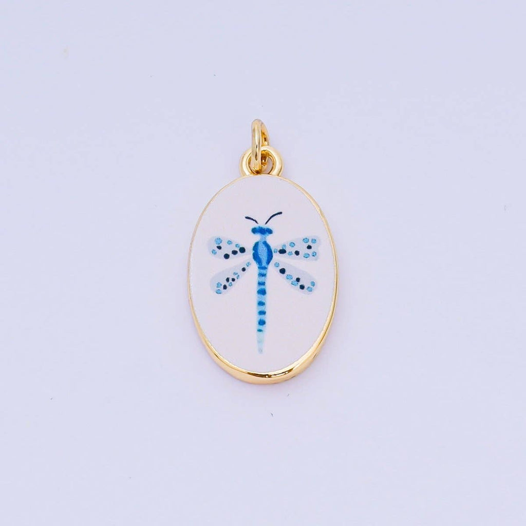 Blue Painted Dragon Fly