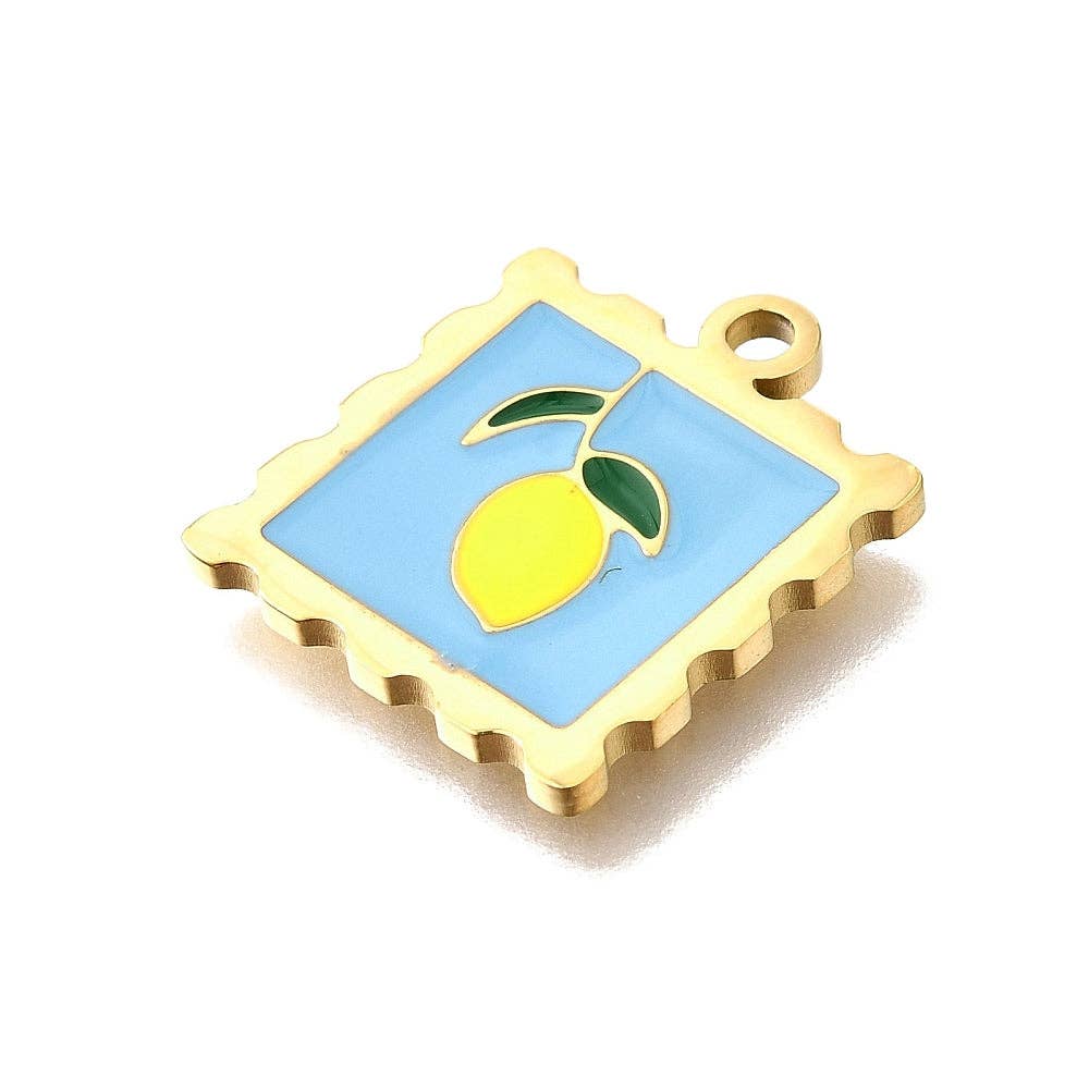 Lemon Stamp Charm