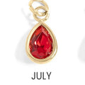 July Teardrop Birthstone Charm
