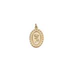 Gold Vintage Rose Charm