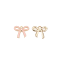 Gold Pink Bowknot Charm