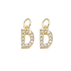 Gold Pave Initial Letter (A-Z)