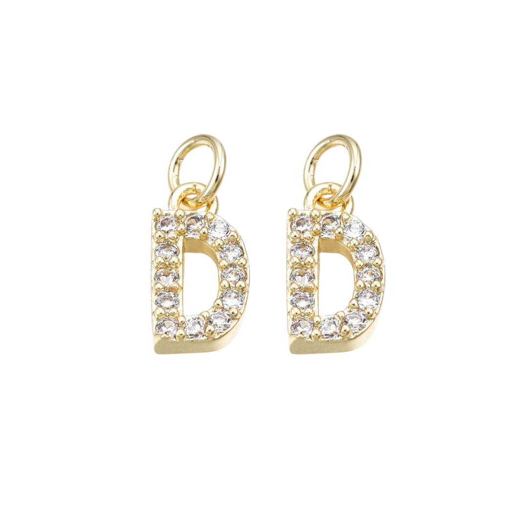 Gold Pave Initial Letter (A-Z)