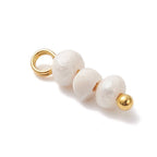 Mini Gold Triple Freshwater Pearl Charm