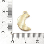 Gold Alloy Moon Charm