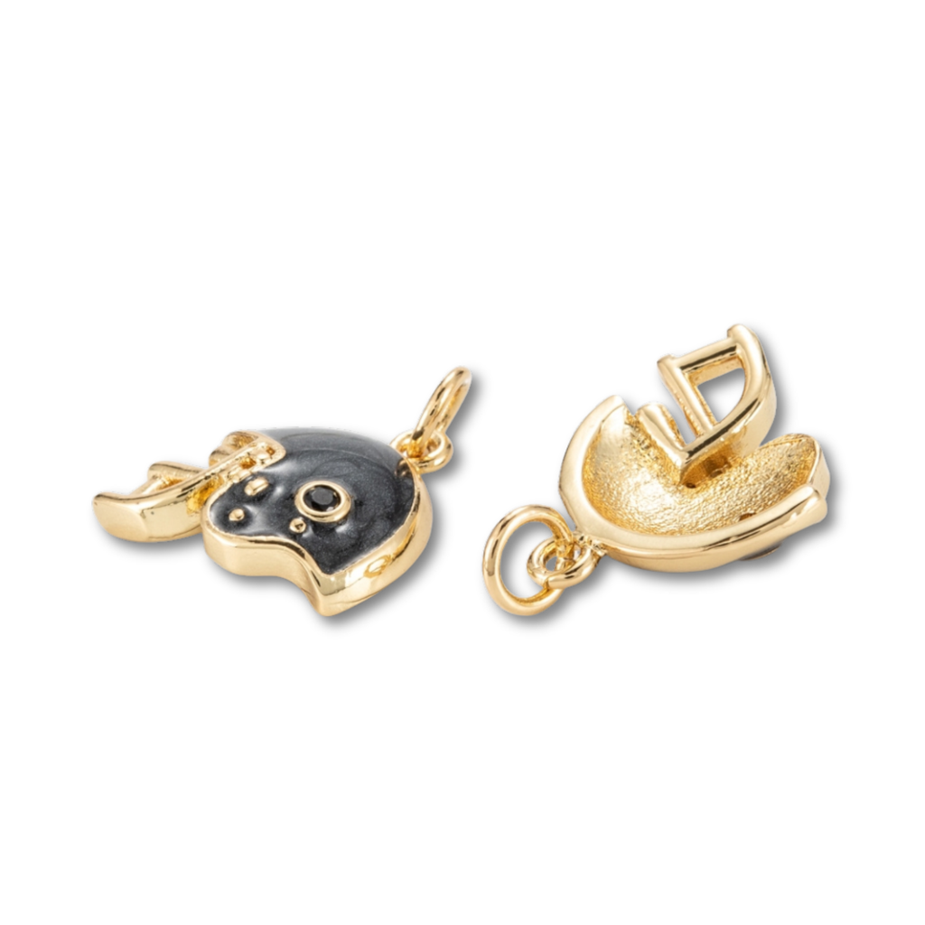 18k Gold Plated Brass Football Helmet Charm