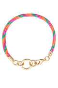 Pink Paracord Charm Bracelet