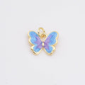 Enamel Monarch Butterfly Charm in Gold Filled, CP2199