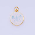 Light Blue Painted Butterfly Charm