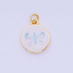 Light Blue Painted Butterfly Charm