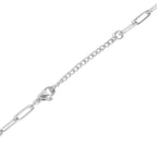 Silver Paperclip Carabiner Necklace